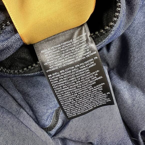 The North Face Jacket Size 2XL Womens Reversible Nuptse 92 Denim Blue Black $380 - Picture 12 of 12